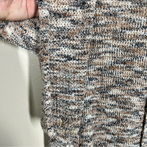 Anthropologie Pilcro Padma Space Dye Neutral Motif Longline Cardigan Sweater - Picture 9 of 13